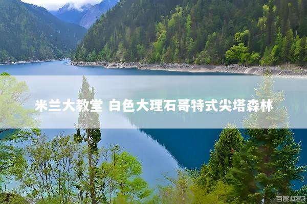 米兰大教堂 白色大理石哥特式尖塔森林